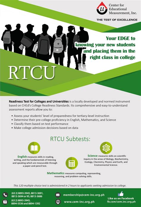 Readiness Test for Colleges and Universities (RTCU).